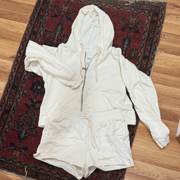 Girlfriend Collective Hoodie and Shorts Set - Picture 1 of 2